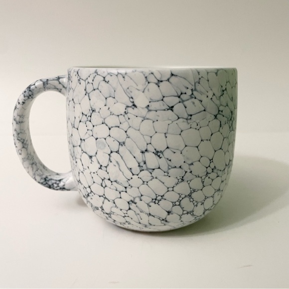 2022 Starbucks Ceramic 14oz  Coffee Tea Mug Cup White & Blue Stone Design - Picture 5 of 11